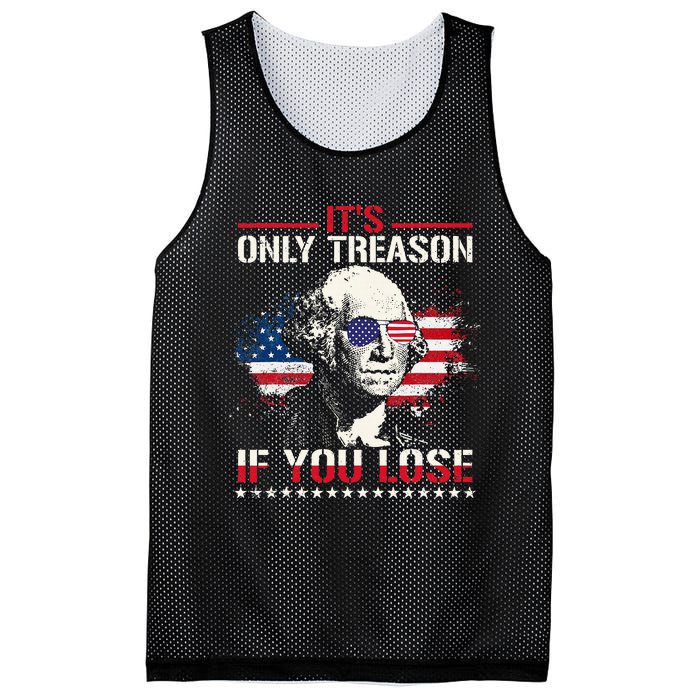 George Washington ItS Only Treason If You Lose Mesh Reversible Basketball Jersey Tank