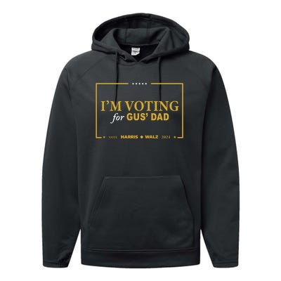 Gus Walz IM Voting For Gus Dad Coach Walz Performance Fleece Hoodie