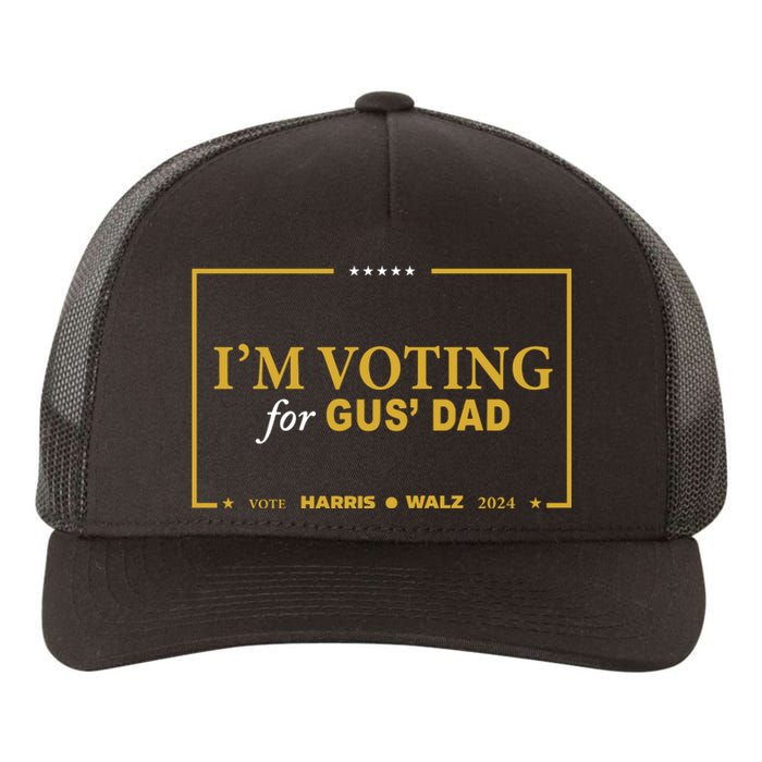 Gus Walz IM Voting For Gus Dad Coach Walz Yupoong Adult 5-Panel Trucker Hat