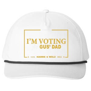 Gus Walz IM Voting For Gus Dad Coach Walz Snapback Five-Panel Rope Hat