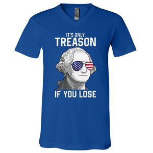 George Washington ItS Only Treason If You Lose V-Neck T-Shirt