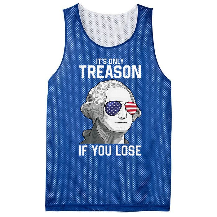 George Washington ItS Only Treason If You Lose Mesh Reversible Basketball Jersey Tank