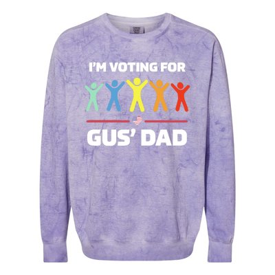 Gus Walz IM Voting For Gus Dad Election Colorblast Crewneck Sweatshirt