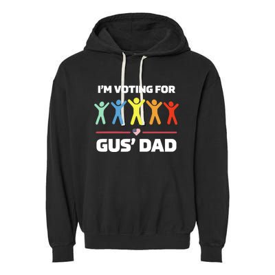 Gus Walz IM Voting For Gus Dad Election Garment-Dyed Fleece Hoodie