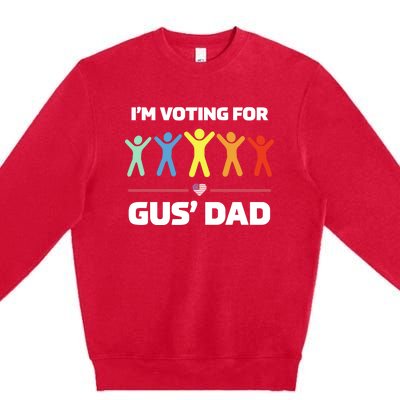 Gus Walz IM Voting For Gus Dad Election Premium Crewneck Sweatshirt