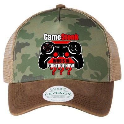 Gamestonk Who’s In Control Now Gamestick Stop Game Stonk Gme Cool Gift Legacy Tie Dye Trucker Hat