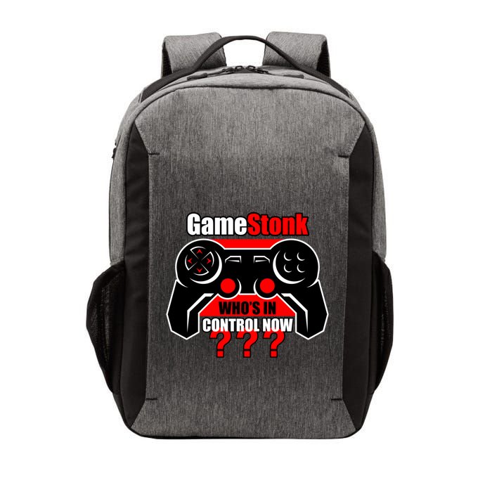 Gamestonk Who’s In Control Now Gamestick Stop Game Stonk Gme Cool Gift Vector Backpack