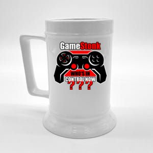 Gamestonk Who’s In Control Now Gamestick Stop Game Stonk Gme Cool Gift Beer Stein