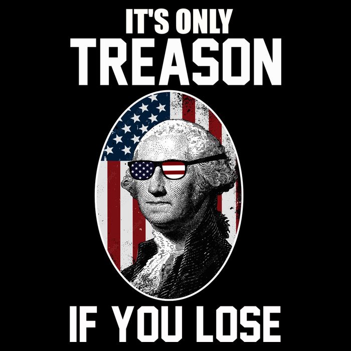 George Washington It's Only Treason If You Lose Drawstring Bag