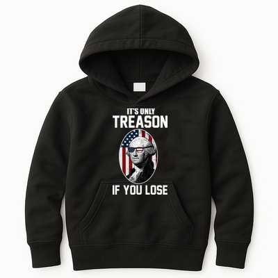 George Washington It's Only Treason If You Lose Kids Hoodie