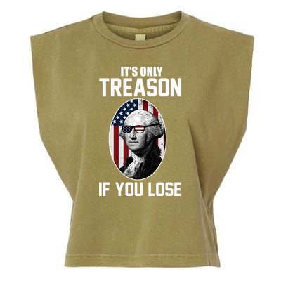 George Washington It's Only Treason If You Lose Garment-Dyed Women's Muscle Tee