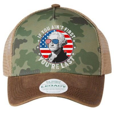 George Washington If You Ain't First You're Last Legacy Tie Dye Trucker Hat