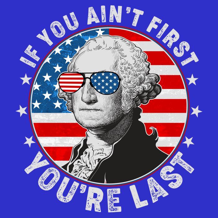 George Washington If You Ain't First You're Last Apron
