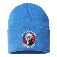 George Washington If You Ain't First You're Last Sustainable Knit Beanie