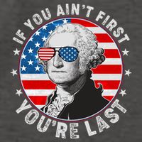 George Washington If You Ain't First You're Last Vector Backpack