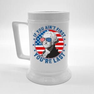 George Washington If You Ain't First You're Last Beer Stein