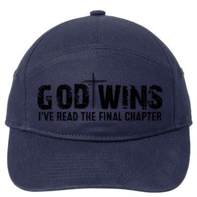 God Wins IVe Read The Final Chapter Gift 7-Panel Snapback Hat