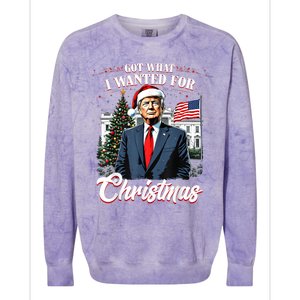 Got What I Wanted For Christmas Trump 2024 Colorblast Crewneck Sweatshirt