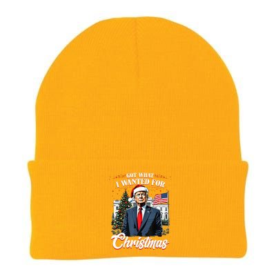 Got What I Wanted For Christmas Trump 2024 Knit Cap Winter Beanie