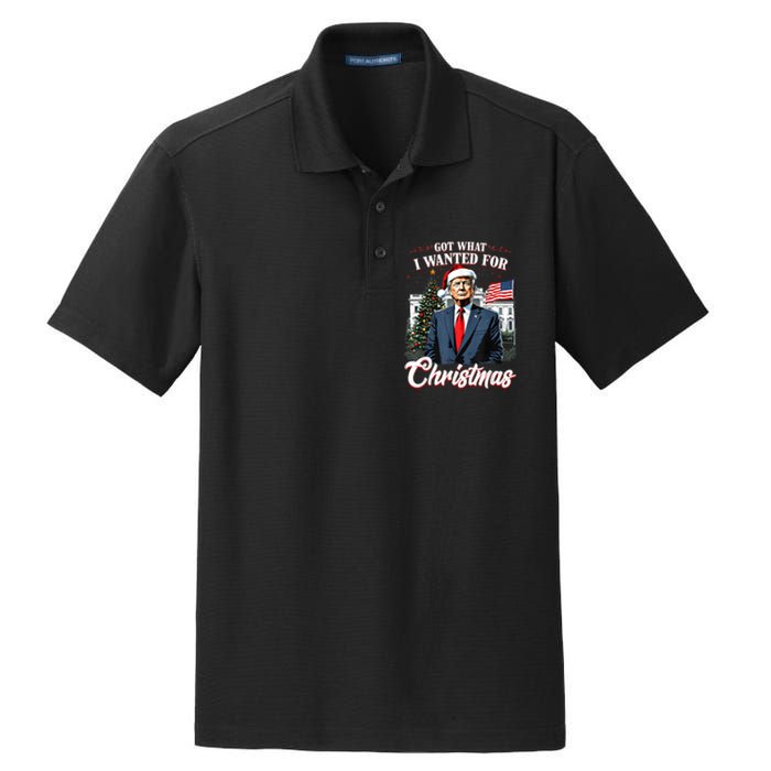 Got What I Wanted For Christmas Trump 2024 Dry Zone Grid Polo