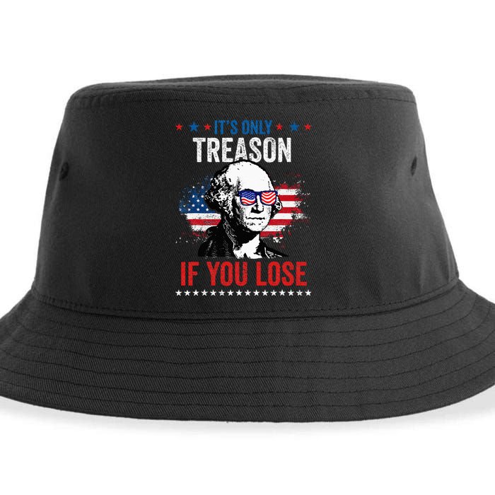 George Washington It's Only Treason If You Lose 4th Of July Sustainable Bucket Hat