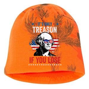 George Washington It's Only Treason If You Lose 4th Of July Kati - Camo Knit Beanie