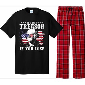 George Washington Its Only Treason If You Lose 4th Of July Pajama Set