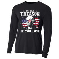 George Washington Its Only Treason If You Lose 4th Of July Cooling Performance Long Sleeve Crew