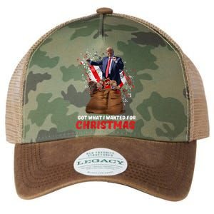 Got What I Wanted For Christmas Trump Won 2024 President Legacy Tie Dye Trucker Hat