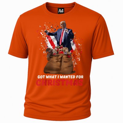 Got What I Wanted For Christmas Trump Won 2024 President Cooling Performance Crew T-Shirt