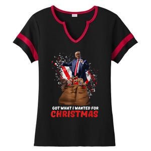 Got What I Wanted For Christmas Trump Won 2024 President Ladies Halftime Notch Neck Tee