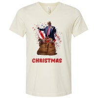 Got What I Wanted For Christmas Trump Won 2024 President V-Neck T-Shirt