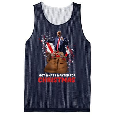 Got What I Wanted For Christmas Trump Won 2024 President Mesh Reversible Basketball Jersey Tank