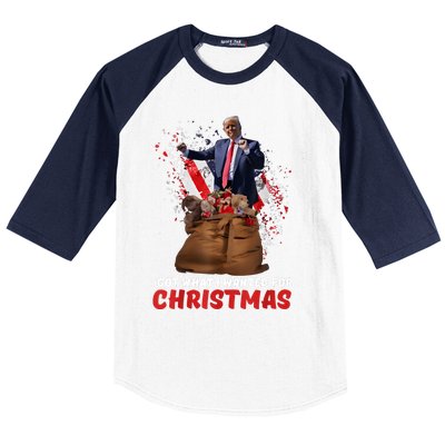 Got What I Wanted For Christmas Trump Won 2024 President Baseball Sleeve Shirt