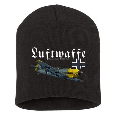 German Warbird I Messerschmitt Bf109 I Ww2 Airplanes Short Acrylic Beanie