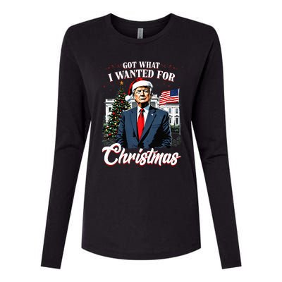 Got What I Wanted For Christmas Trump 2024 Womens Cotton Relaxed Long Sleeve T-Shirt