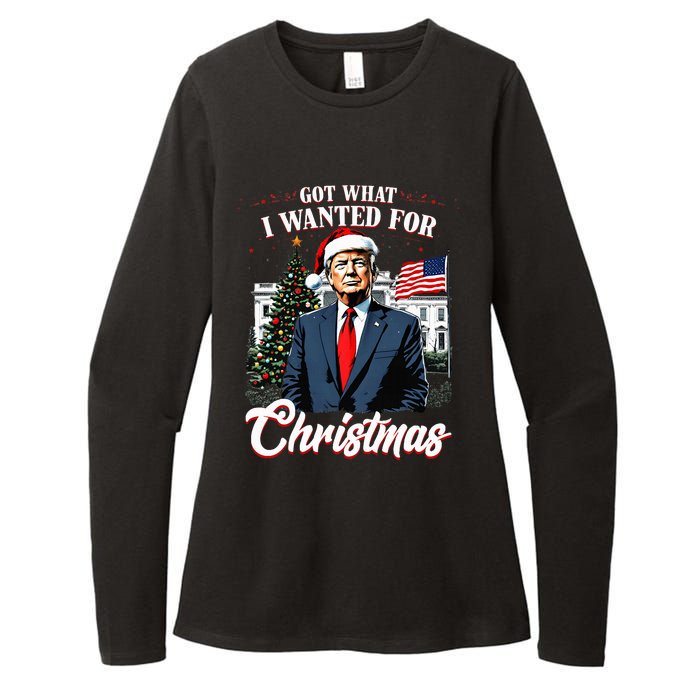 Got What I Wanted For Christmas Trump 2024 Womens CVC Long Sleeve Shirt