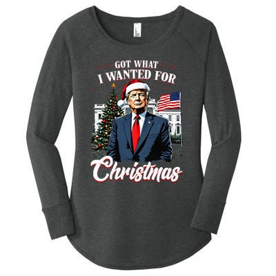 Got What I Wanted For Christmas Trump 2024 Women's Perfect Tri Tunic Long Sleeve Shirt