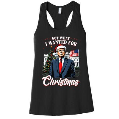 Got What I Wanted For Christmas Trump 2024 Women's Racerback Tank