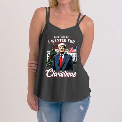 Got What I Wanted For Christmas Trump 2024 Women's Strappy Tank