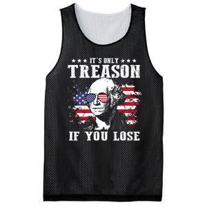 George Washington Its Only Treason If You Lose 4th Of July Mesh Reversible Basketball Jersey Tank