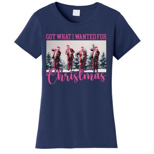 Got What I Wanted For Christmas Santa Trump Won 2024 Women's T-Shirt