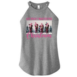 Got What I Wanted For Christmas Santa Trump Won 2024 Women's Perfect Tri Rocker Tank