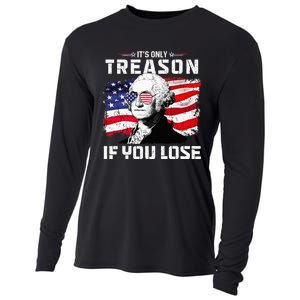 George Washington Its Only Treason If You Lose 4th Of July Cooling Performance Long Sleeve Crew