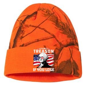 George Washington Its Only Treason If You Lose 4th Of July Kati Licensed 12" Camo Beanie