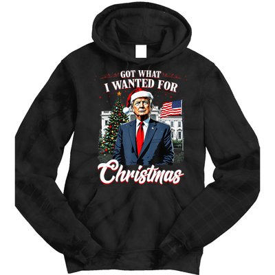 Got What I Wanted For Christmas Trump 2024 Tie Dye Hoodie