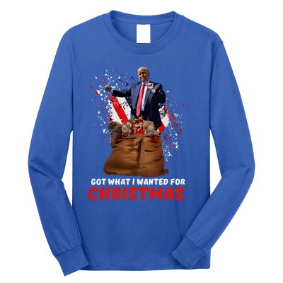 Got What I Wanted For Christmas Trump Won 2024 Long Sleeve Shirt