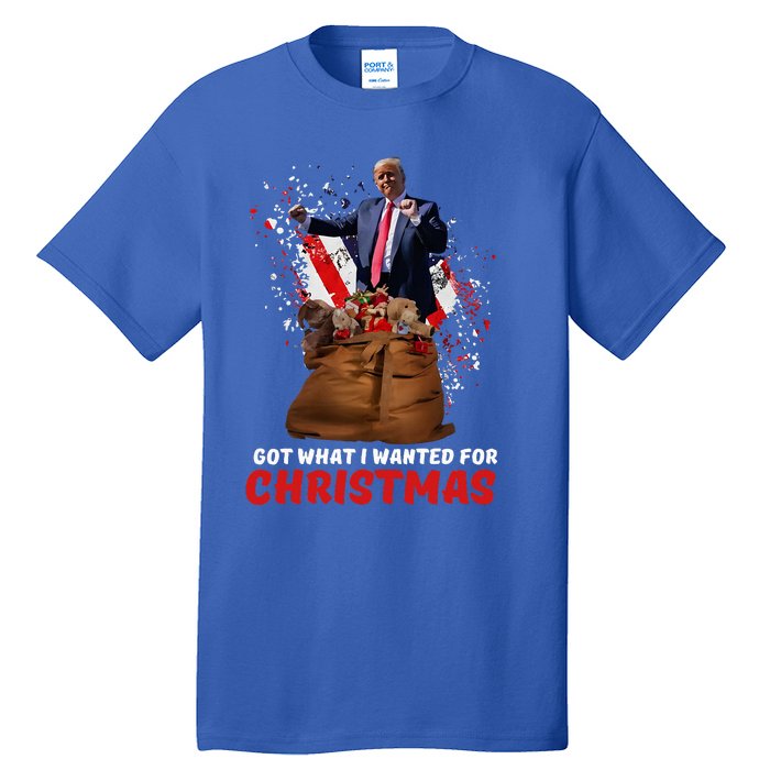 Got What I Wanted For Christmas Trump Won 2024 Tall T-Shirt