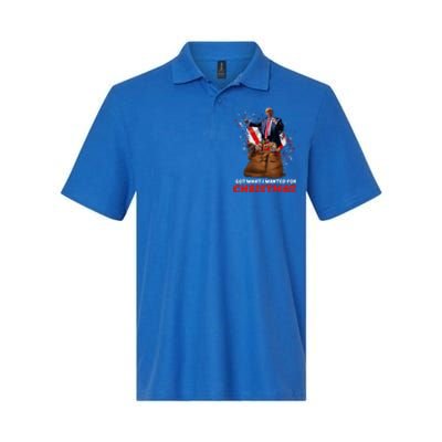 Got What I Wanted For Christmas Trump Won 2024 Softstyle Adult Sport Polo