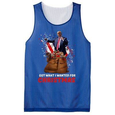 Got What I Wanted For Christmas Trump Won 2024 Mesh Reversible Basketball Jersey Tank